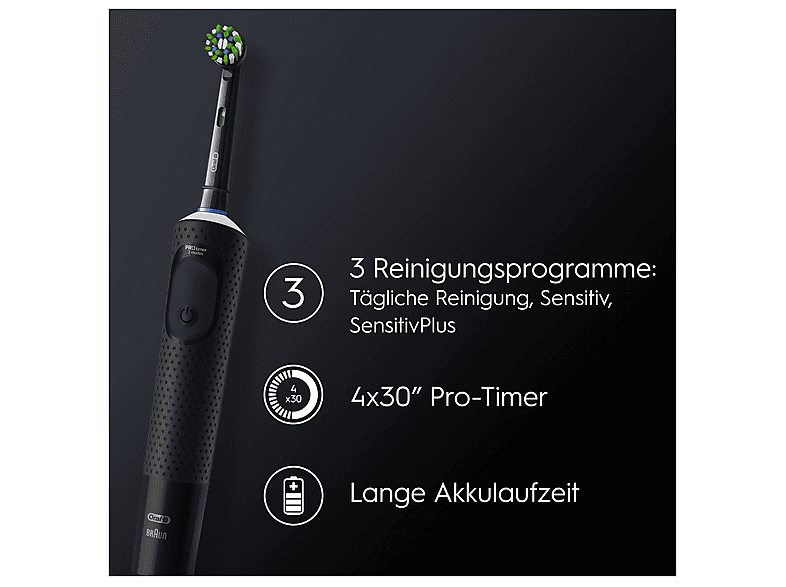 Oral-B Vitality Pro D103 Elektrische Zahnbürste Black — Foto 3 von 5