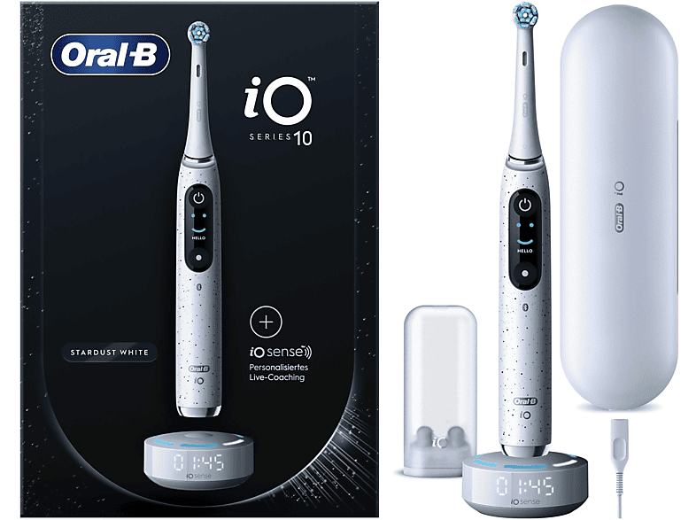 ORALB iO Series 10 mit Reiseetui Elektrische Zahnbürste Stardust White online kaufen MediaMarkt