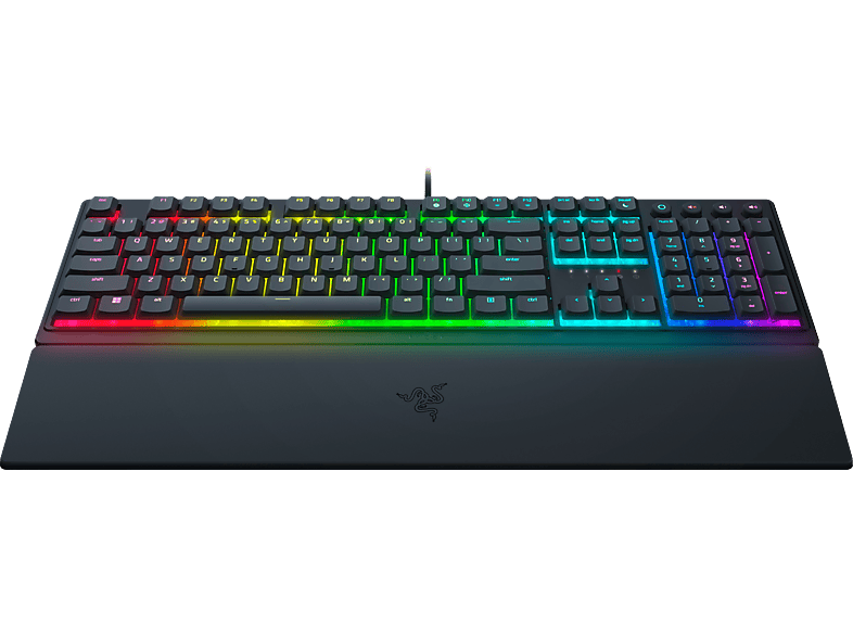 RAZER Ornata V3 - Gaming Tastatur, Kabelgebunden, QWERTZ, Full size, Mecha-Membran, Schwarz