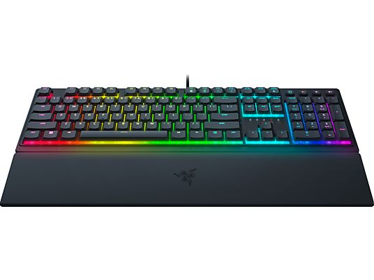 RAZER Ornata V3 - Clavier de jeu, Filaire, QWERTZ, Full size, Mecha-Membran, Noir