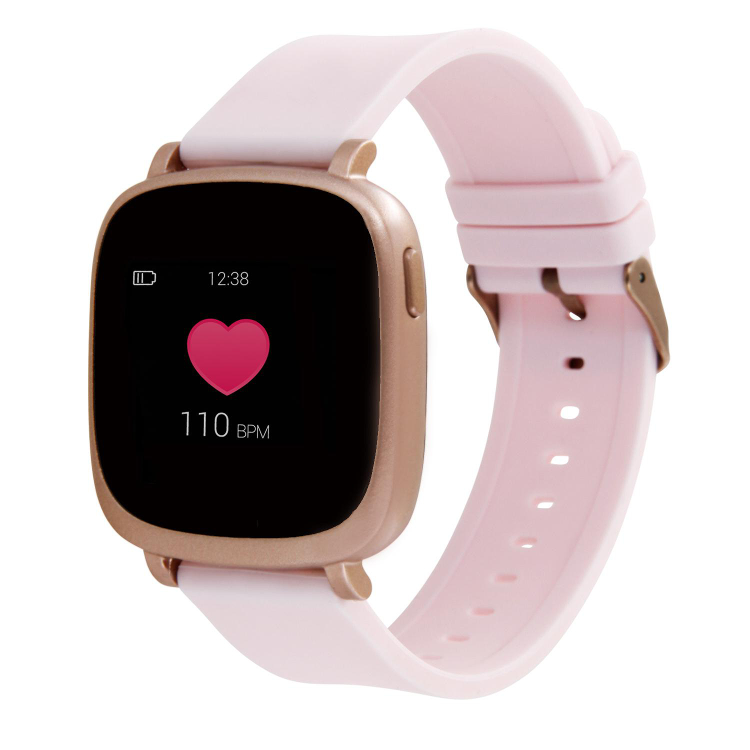 X-WATCH X-WATCH IVE XW FIT - URBAN ROSE - (54039) Smartwatch Polycarbonat Silikon, 20 x 247 mm, Gehäuse: Rosé Gold/Armband: Rosé Gold