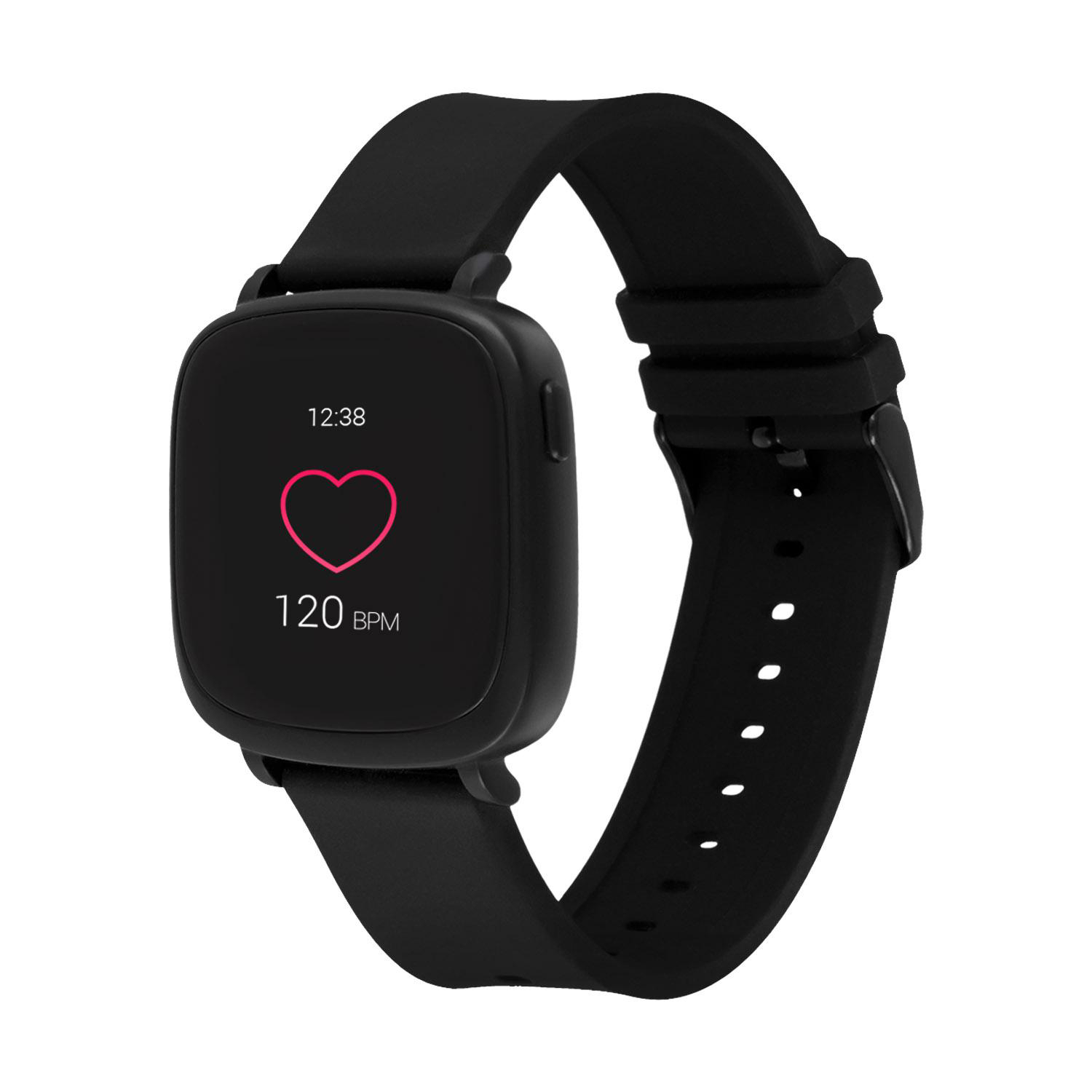 X-WATCH X-WATCH IVE XW FIT - URBAN BLACK - (54040) Smartwatch Polycarbonat Silikon, 20 x 247 mm, Gehäuse:Schwarz/Armband: Schwarz