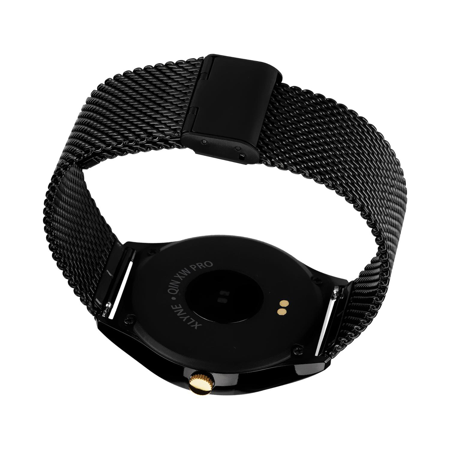X-WATCH QIN XW PRO XCOAST Edition 570400 Smartwatch Metall Mesh, 180-220 mm, Schwarz