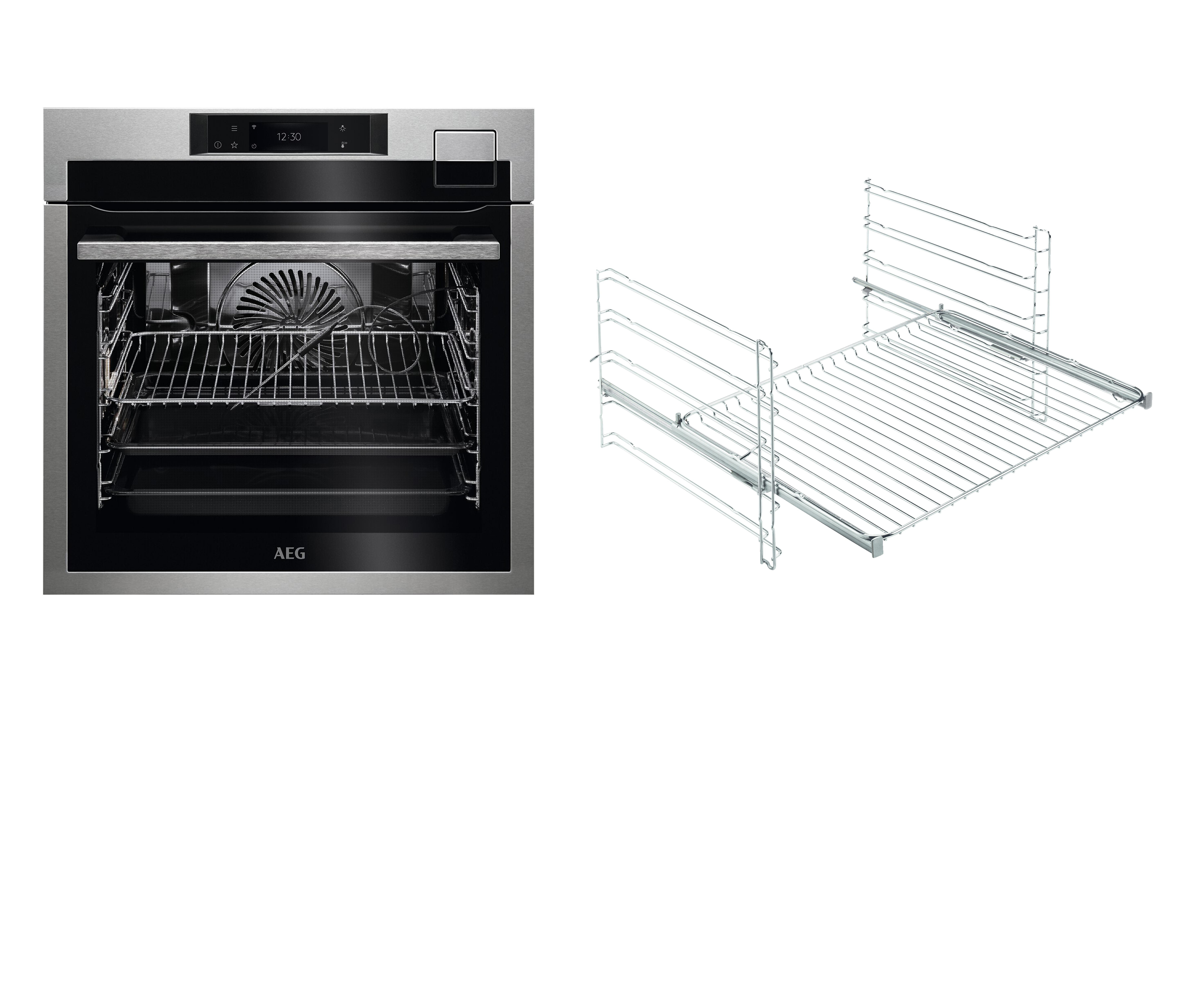 AEG BCO79821VA Multi-Dampfgarer, Edelstahl mit Antifingerprint)