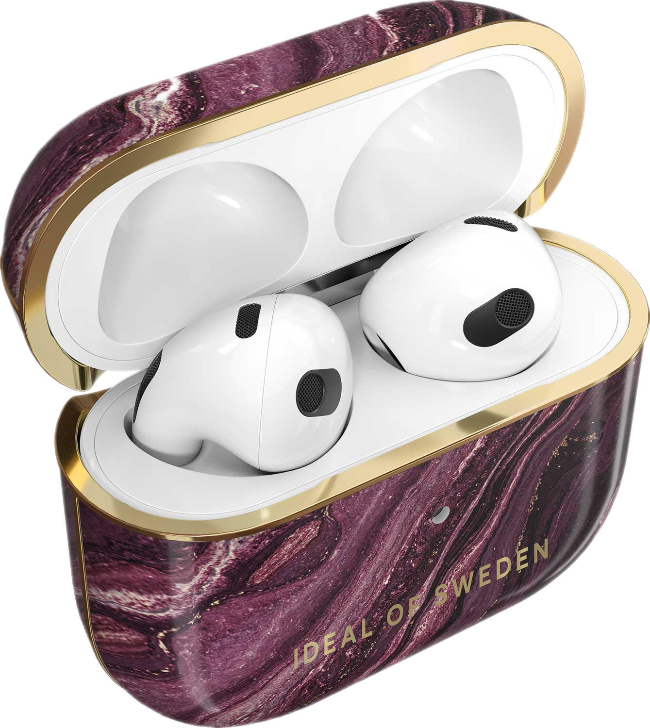 IDEAL OF SWEDEN Oplaadcase cover voor AirPods (3rd generation) Golden Plum (DS AC232-3RD)