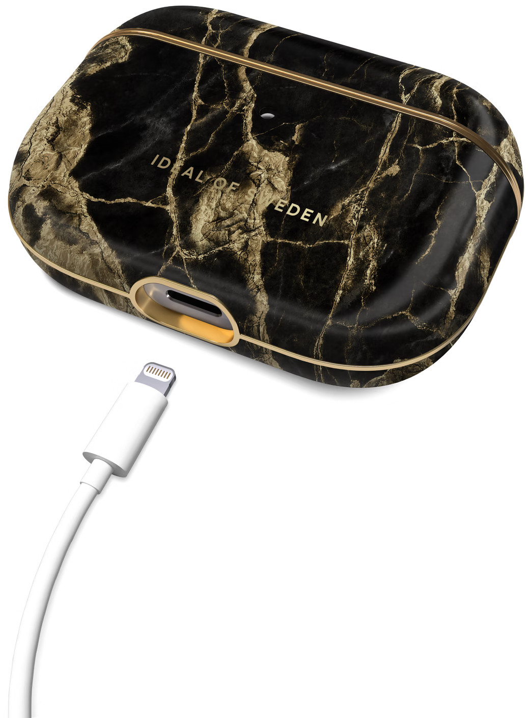IDEAL OF SWEDEN Oplaadcase cover voor AirPods Pro Golden Smoke Marble (DS AC191-PRO)