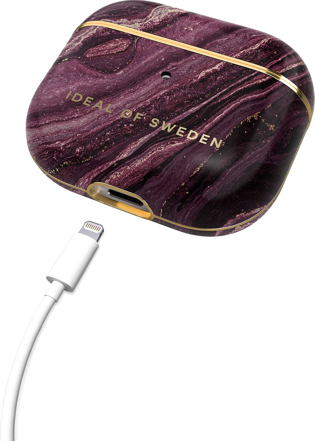 IDEAL OF SWEDEN Oplaadcase cover voor AirPods (3rd generation) Golden Plum (DS AC232-3RD)
