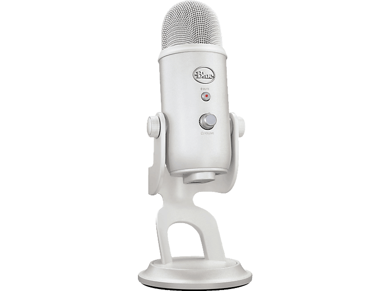 LOGITECH Blue Yeti Premium USB-Gaming-Mikrofon, White Mist Streaming ...