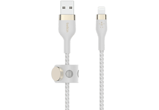 BELKIN USB-A/Lightning-kabel Boost Charge Pro Flex 1 m Wit (CAA010BT1MWH)