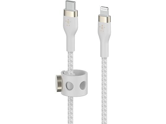 BELKIN Câble USB-C/Lightning Boost Charge Pro Flex 1 m Blanc (CAA011BT1MWH)