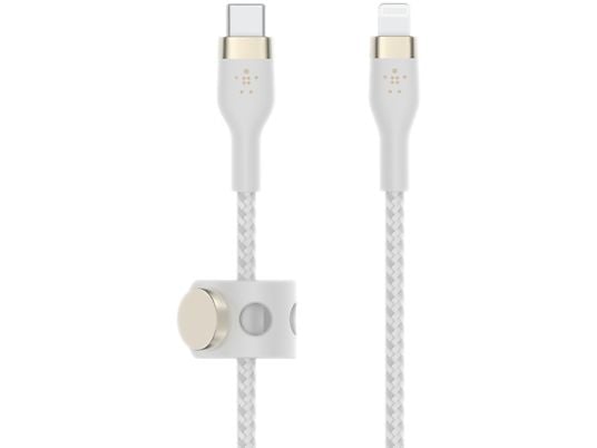 BELKIN Câble USB-C/Lightning Boost Charge Pro Flex 1 m Blanc (CAA011BT1MWH)