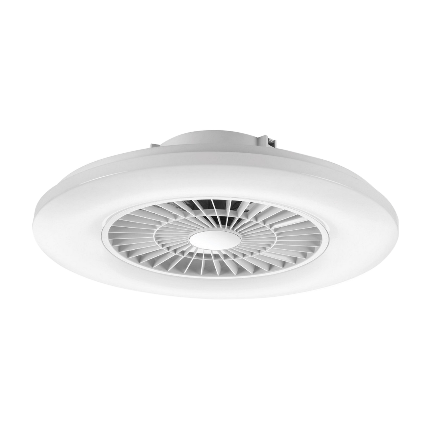 Lámpara - Muvit iO MIOCLF001, De techo, Con ventilador, WiFi, Compatible con Asistentes de Voz, Blanco