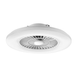 REACONDICIONADO B: Lámpara - Muvit iO MIOCLF001, De techo, Con ventilador, WiFi, Compatible con Asistentes de Voz, Blanco