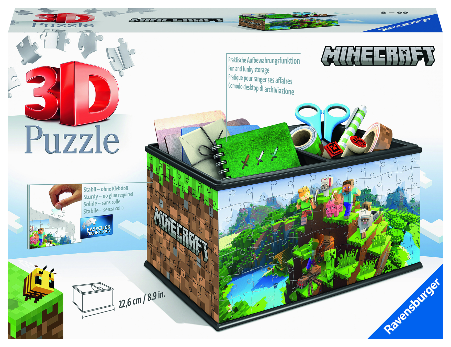 RAVENSBURGER Aufbewahrungsbox Minecraft 3D Puzzle Mehrfarbig