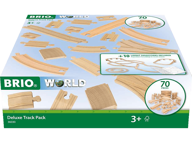 BRIO Deluxe-Schienenset Holzspielzeug Mehrfarbig