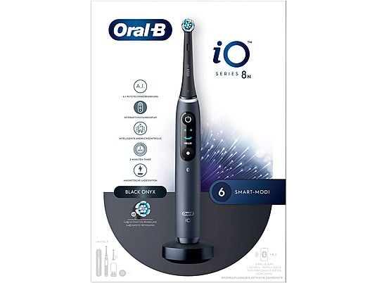 ORAL-B Oral-B iO 8 + Sensitive - Elektrische Zahnbürste (Schwarz Onyx)