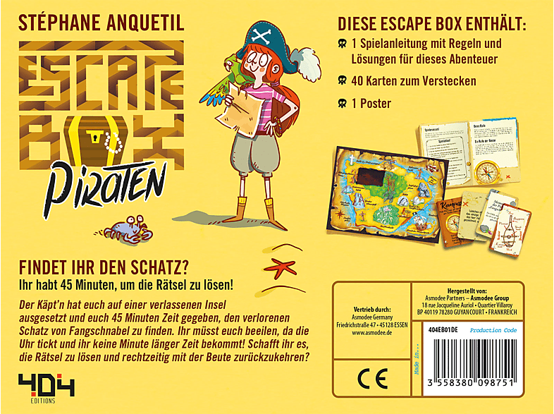 Thumbnail - 404 ON BOARD Escape Box Piraten Brettspiel Mehrfarbig