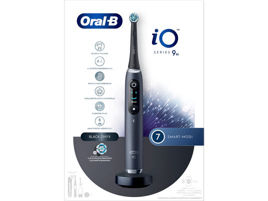 ORAL-B iO 9 + Sensitive - Elektrische Zahnbürste (Schwarz Onyx)