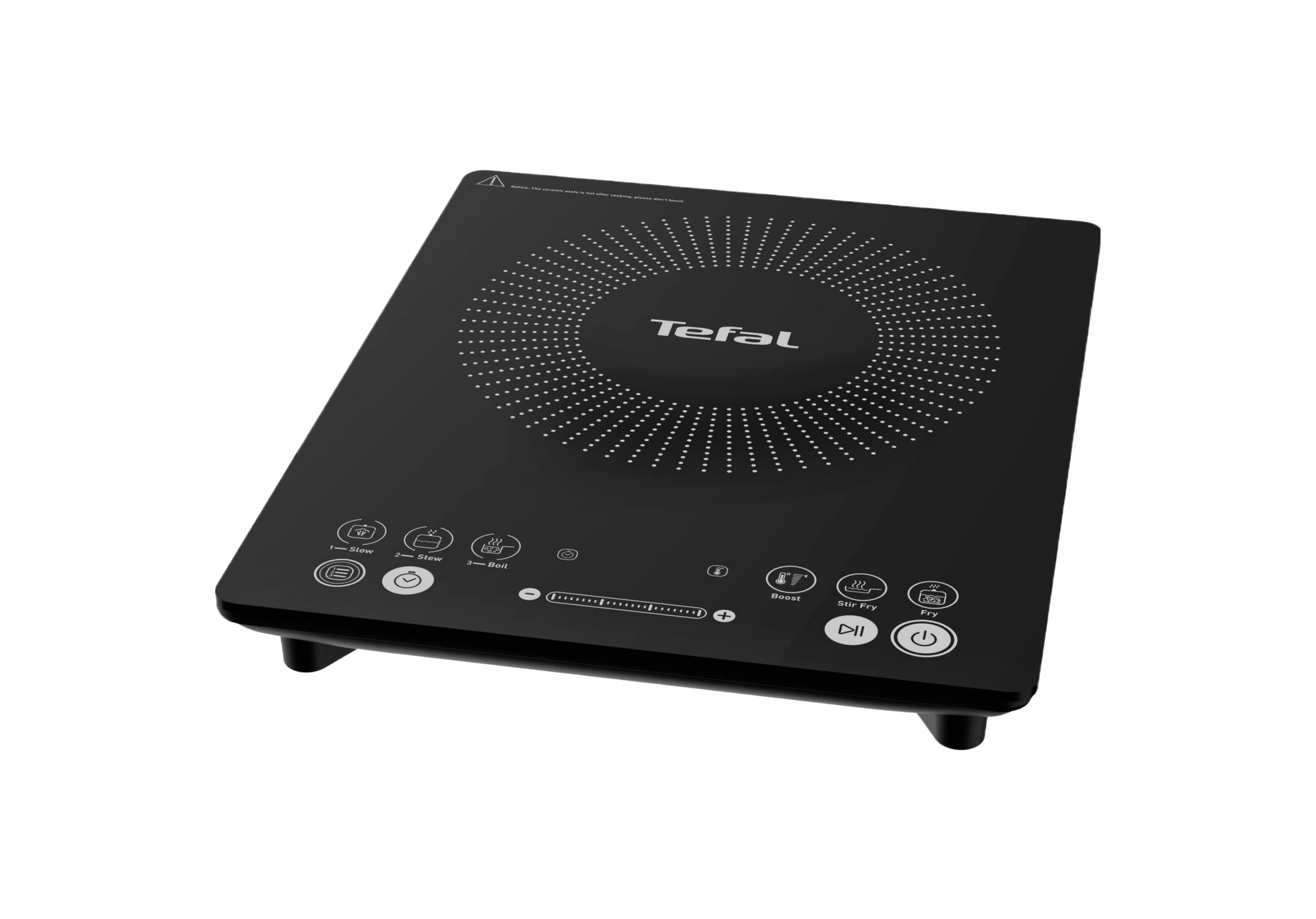 Placa portátil - Tefal Everyday Slim IH2108, 240 C, Hasta 2100 W, Negro