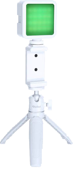 ROLLEI Lumis Mini LED RGB, telefontartó adapter, állvány, hordtáska (R28558)