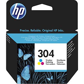 Cartucho de tinta - HP 304, Tricolor, N9K05AE