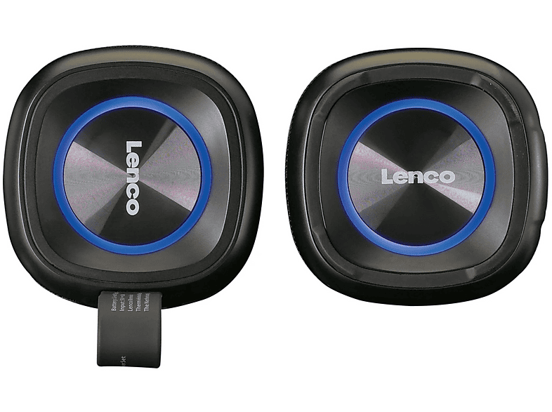 Lenco BTP-400BK - 2 in 1 Bluetooth® Lautsprecher - Wasserdicht (IPX7), Schwarz; Bluetooth-Lautsprecher — Foto 4 von 5