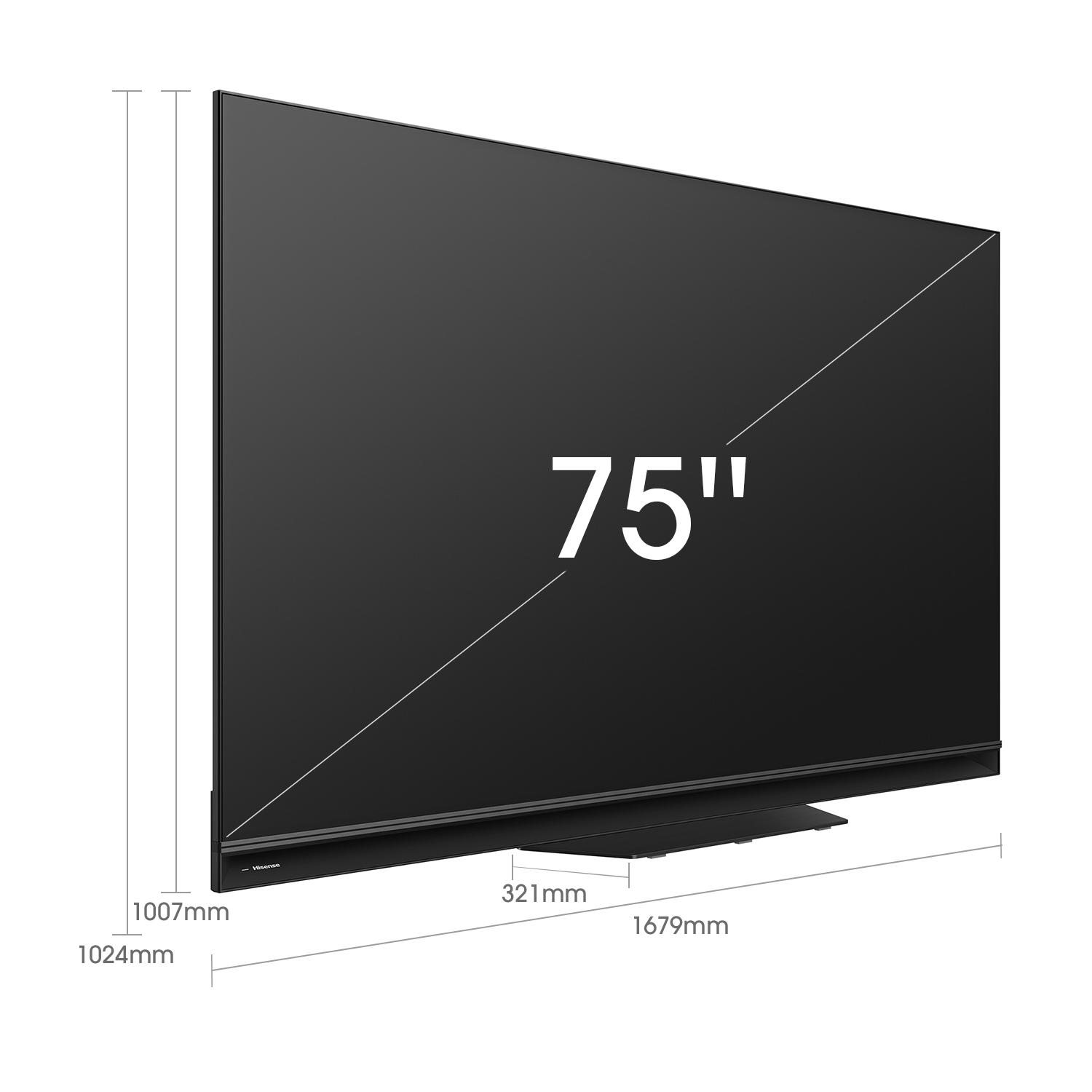 HISENSE 75U9GQ LED TV (Flat, 75 Zoll / 190,5 cm, UHD 4K, SMART TV, VIDAA U5.0)
