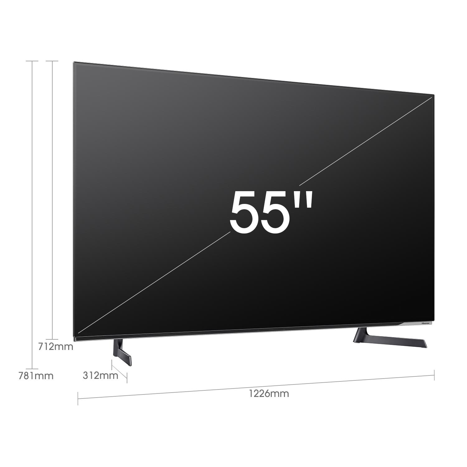 HISENSE 55A8G OLED LED (Flat, 55 Zoll / 139 cm, UHD 4K, SMART TV, VIDAA U5.0)