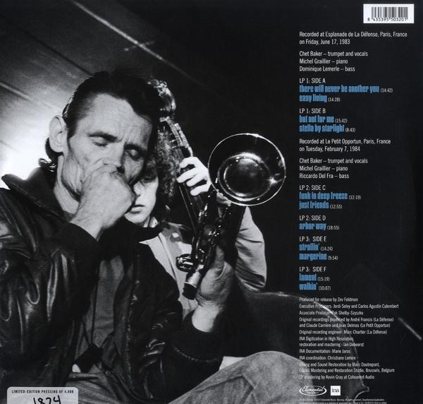 Chet Baker - Live In Paris (3LP Black Vinyl)  - (Vinyl)