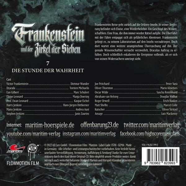 Der Der Sieben Frankenstein 07-Die - Der (CD) Stunde Zirkel Frankenstein Wahrheit - Und