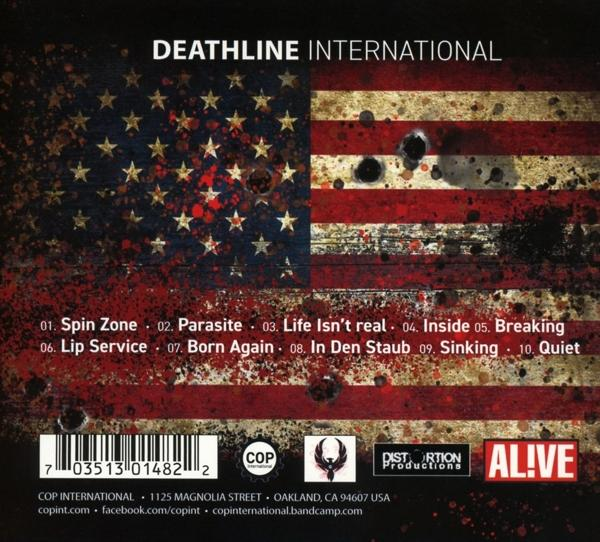 CD-Cover mit amerikanischem Flaggen-Design. Text enthält Bandnamen und Titel.