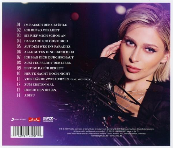 Albumcover mit Frauengesicht und Text auf Deutsch. Der Titel lautet 'Mein Schlagers'.