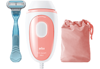 BRAUN Silk-expert Mini PL1014 Frauen Haarentfernung Weiß/Rosa