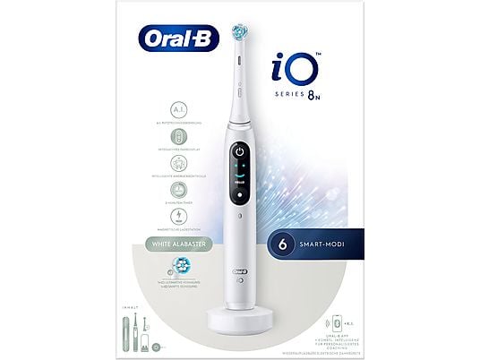 ORAL-B Oral-B iO 8 + Sensitive - Spazzolino elettrico (Bianco)