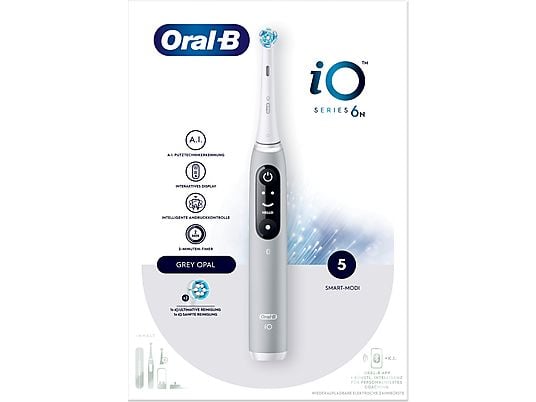 ORAL-B iO Serie 6 - Brosse à dents électrique (Opal Grey)