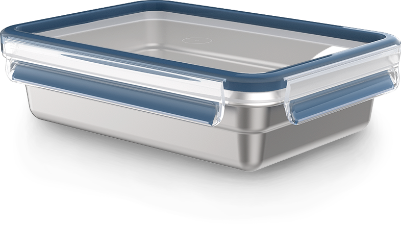 TEFAL N1150510 Mseal steel négyszögletű tároló 1,2l