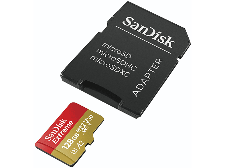 Thumbnail - SANDISK Extreme® UHS-I, Micro-SDXC Speicherkarte, 128 GB, 190 MB/s