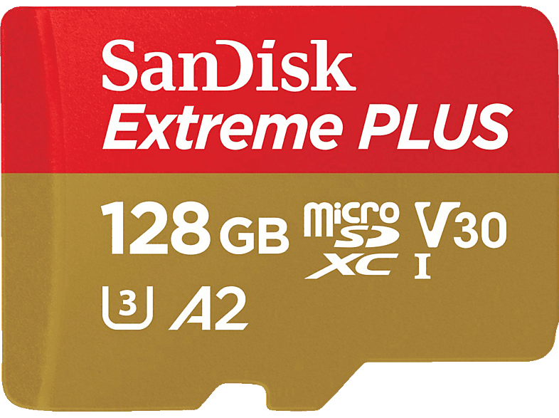 SANDISK Elite Extreme® PLUS UHS-I, Micro-SDXC Speicherkarte, 128 GB, 200 MB/s