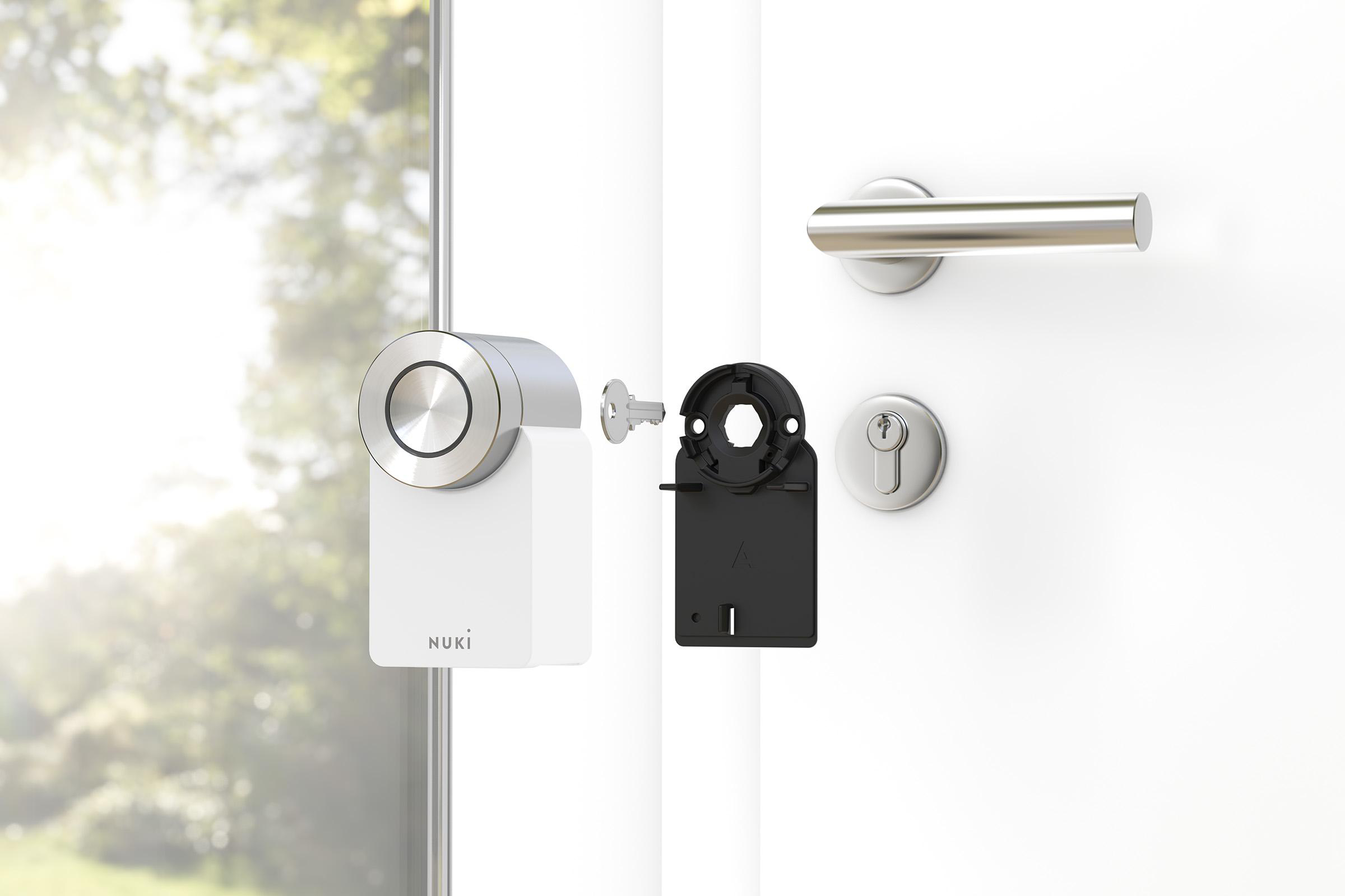 NUKI Smart Lock 3.0 Pro Türschloss, Weiß