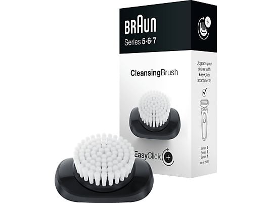 BRAUN EasyClick - Spazzole per la pulizia del viso (Nero/Bianco)