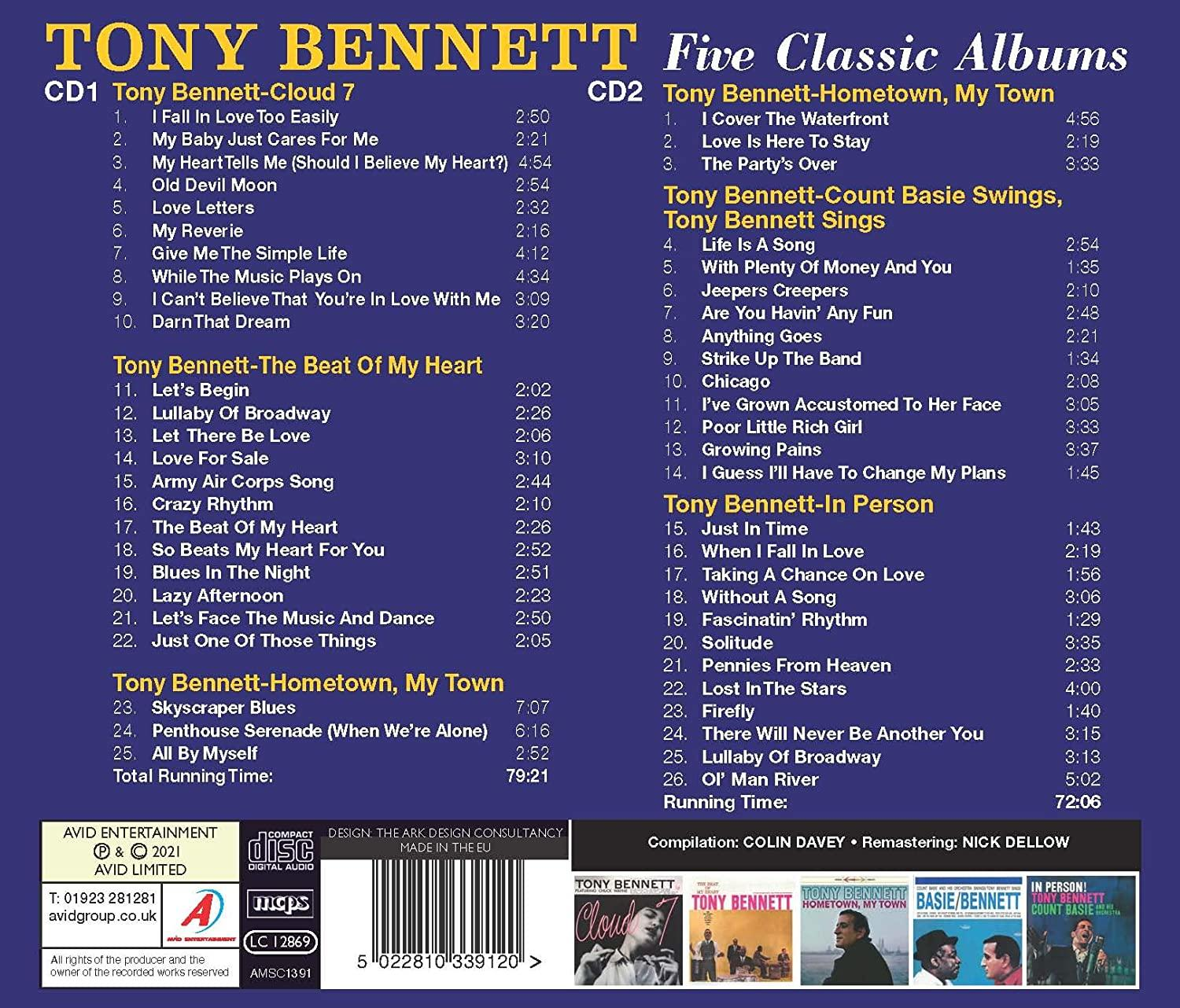 Tony Bennett - Five Classic Albums  - (CD)