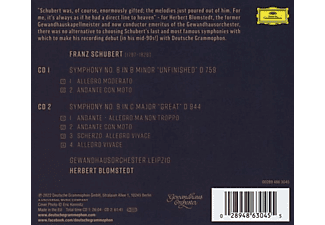 Herbert Blomstedt, Gewandhausorchester - Schubert: Symphonies Nos. 8 "Unfinished" And 9 "The  - (CD)