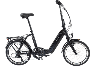 ALLEGRO Andi 7 374 Kompakt-/Faltrad (Laufradgröße: 20 Zoll, Rahmenhöhe: 42 cm, Unisex-Rad, 374 Wh, Schwarz)