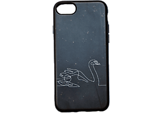 CASE AND PRO GoGreen iPhone SE 2020/7/8 újrahasznosított tok, fekete, hattyú (GRHAT-IPHSEB)