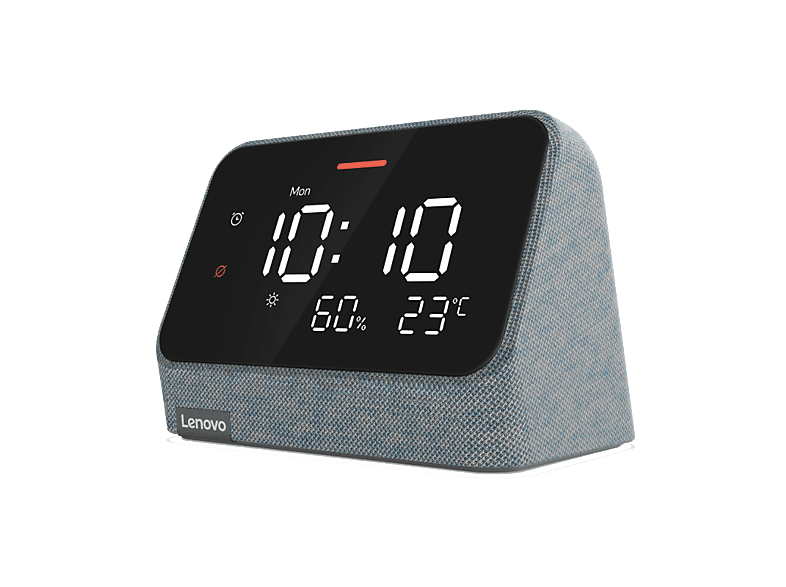 Reloj despertador inteligente  Lenovo Smart Clock Essential, 4GB RAM,  Bluetooth y WiFi, Flash 512MB, Gris