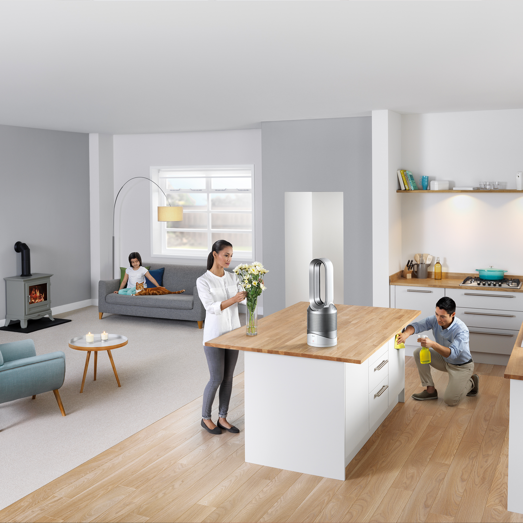HP00リモコン付き　2024年製品美品 HOT&COOL pure Dyson DCモーター搭載】 「Dyson リモコン・空気清浄機能付ファンヒーター 扇風機・サーキュレーター