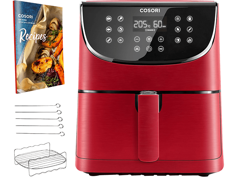 Cosori Freidora de Aire Premium Chef Edition Roja 5,5L