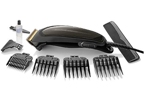Cortapelos - Taurus Mithos Avant Premium, Cuchillas de titanio ultra afiladas, 4 peines, cepillo y lubricante, 3000 rpm, 6W, negro