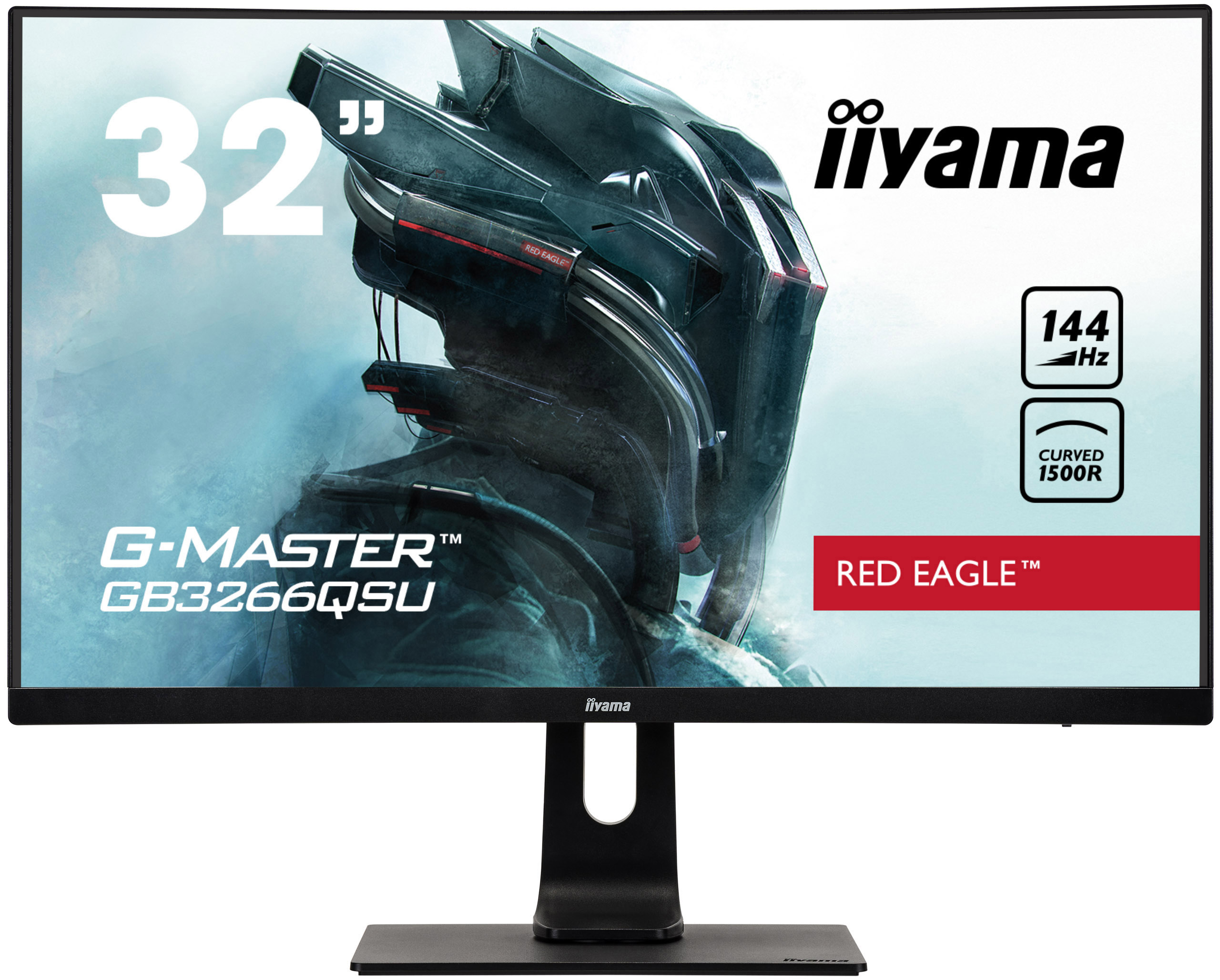 IIYAMA G-MASTER Red Eagle GB3266QSU-B1 31,5 Zoll  WQHD  Monitor  1 ms Reaktionszeit  