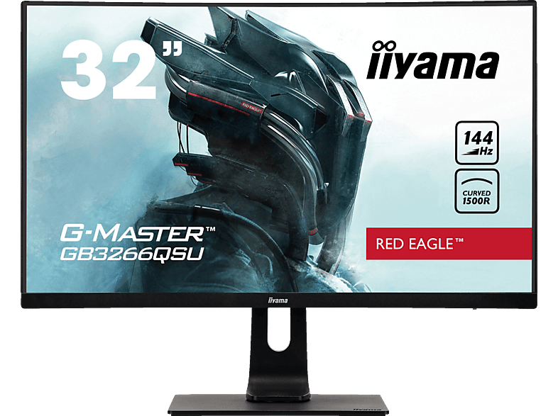 Zoll (1 WQHD 31,5 IIYAMA 144 Eagle GB3266QSU-B1 Monitor G-MASTER Hz) Red ms Reaktionszeit,